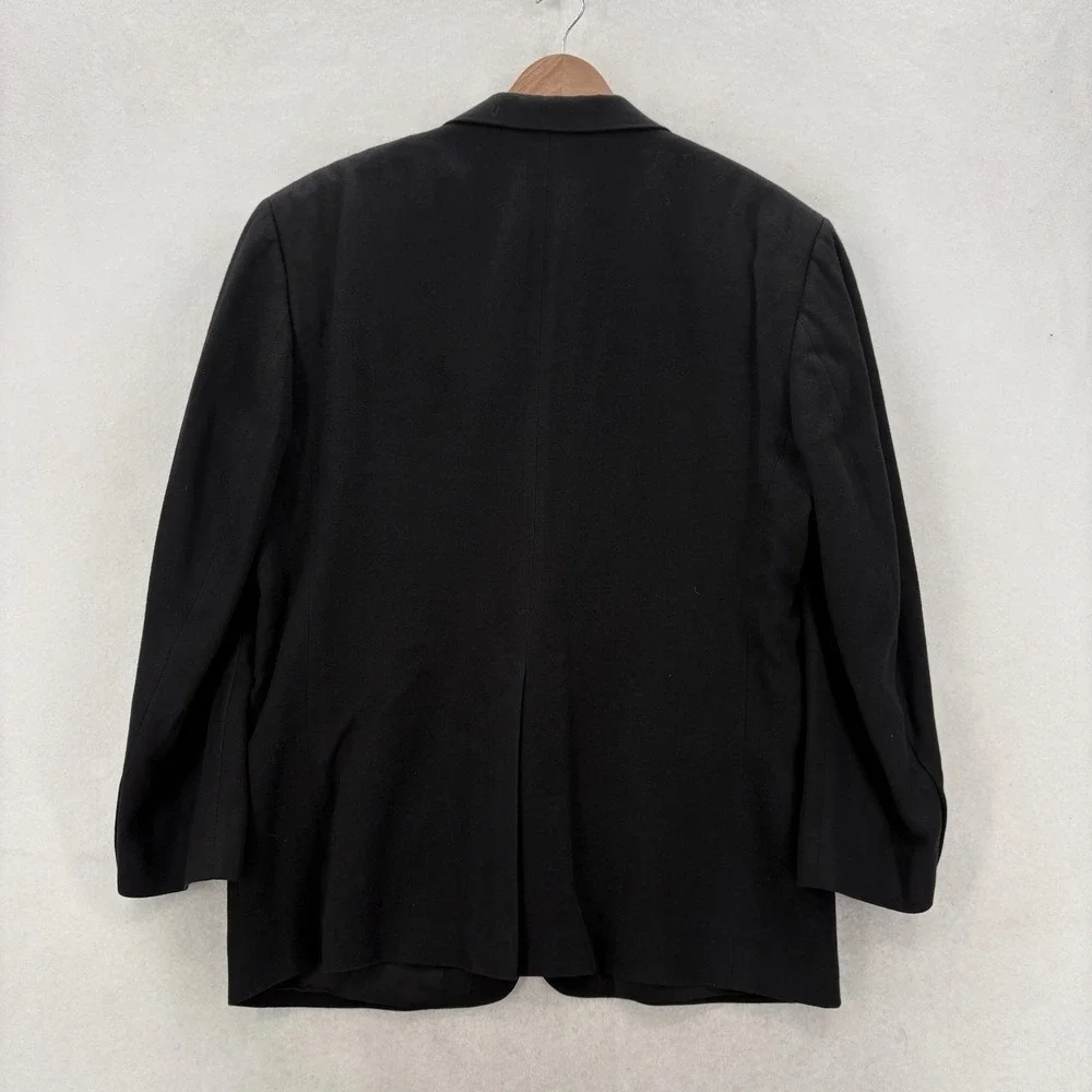 Loro Piana Nordstrom Blazer Mens 42S Black 100% Camelhair Sport Coat USA Career